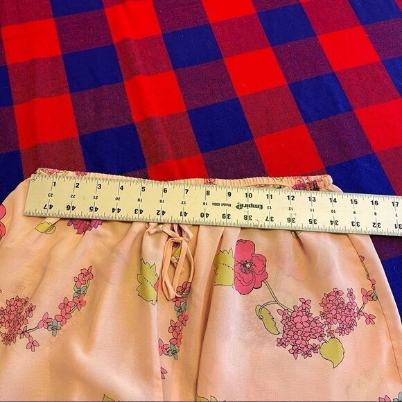 Josie Sheer Floral Pink Pajama Pants Size Large - Picture 5 of 7